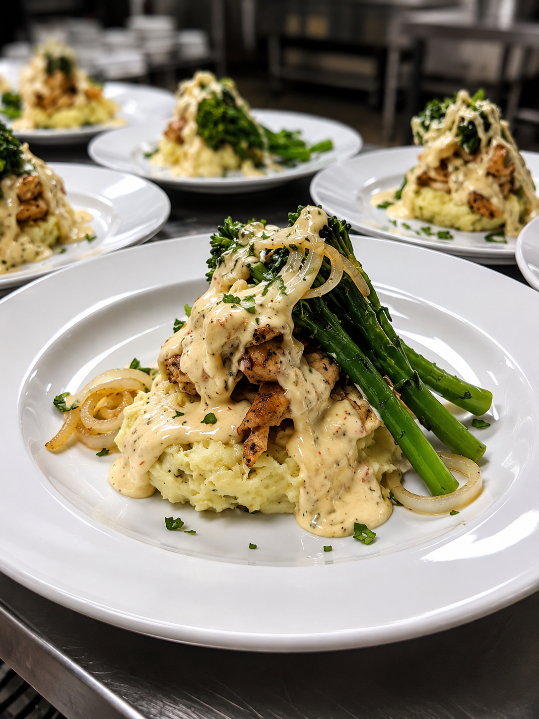 Chef-plated dinner entrees prepared at The Urban Suite